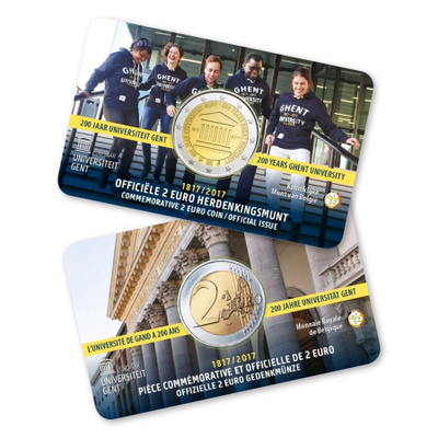 BELGIA 2e 2017 "Gentin yliopisto" coincard