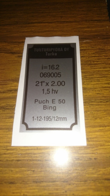Tyyppikilpitarra 069005 Tunturi Mikro