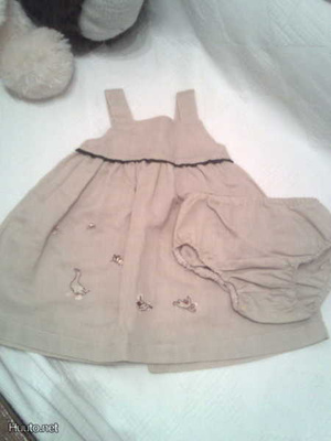 Hellemekko &pöksyt, Evil-merkki, beige, 6-9kk
