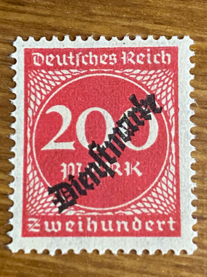 SAKSA REICH 1923 VIRKAMIESMERKKI**