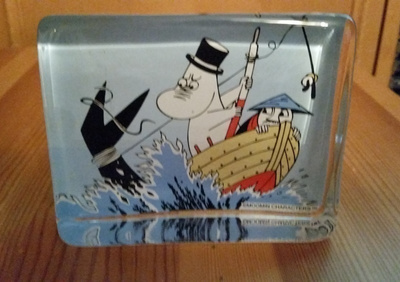 IITTALA, Muumi lasikortti "Muumipappa ja meri"