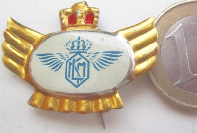 VANHA Merkki Hollanti Lehtoyhtiö KLM Peltiä