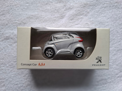 Peugeot Concept car BB1 in Grey on 1:64 in Box
