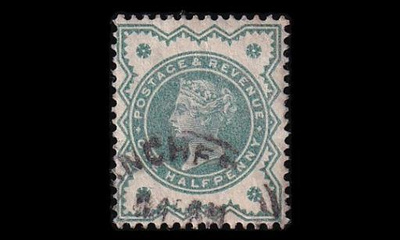Iso-Britannia 100 o Victoria ½ P (1900)