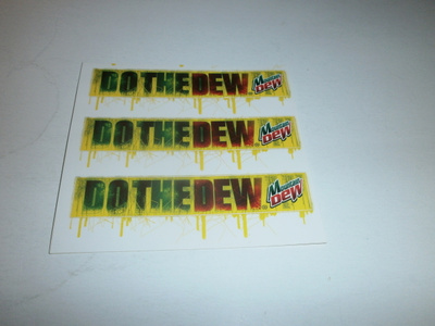 Do The Dew - Mountain Dew -mainostarrat 3 kpl