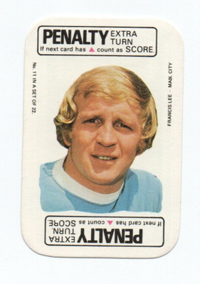 Purkkakuva Jalkapallo n:o 11 for 22 FRANCIS LEE: MAN. CITY