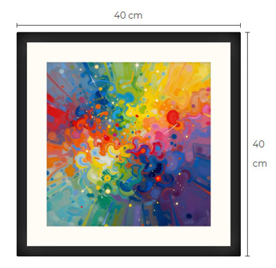 Uusi uniikki abstrakti art print taulu 40 cm x 40 cm