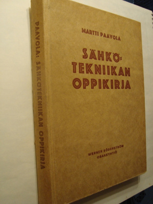 Söhkötekniikan oppikirja  Martti Paavola