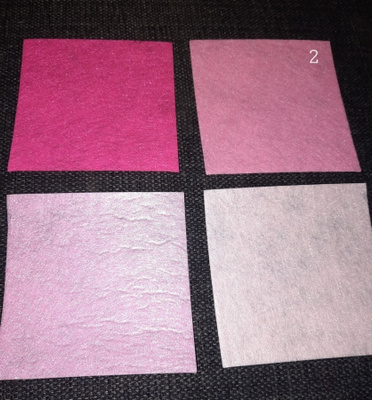 4 eriväristä huopakangasta askarteluun (2)