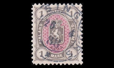 24 o Nelilukuinen 1 mk loisto Helsinki 26.4.88 (1885)