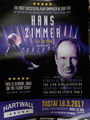 HANS ZIMMER - LIVE ON TOUR JULISTE + KÄSIOHJELMA (W)