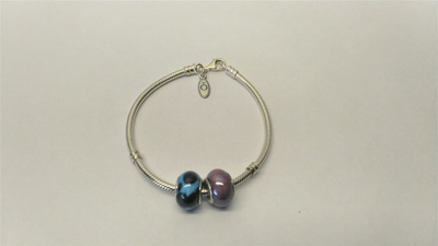Hopeinen Pandora ranneketju 19,5 cm, 2:lla helalla, 925