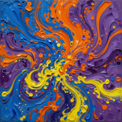 Uusi abstrakti alumiinitaulu 40 cm x 40 cm
