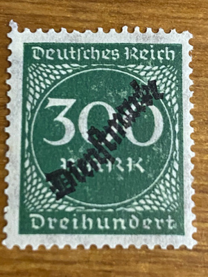 SAKSA REICH 1923 VIRKAMIESMERKKI**