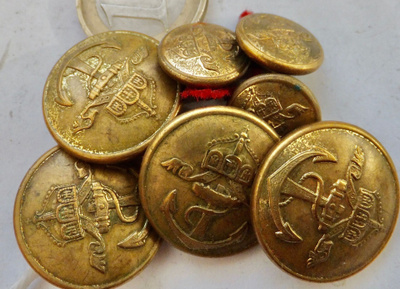 7 VANHAA Nappia Keisarin Saksa Laivasto Kaiserliche Marine