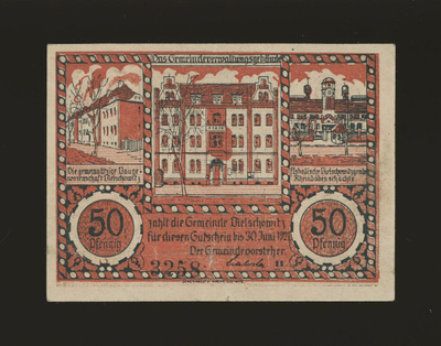 Saksa Notgeld 50 Pfennig, Bielefeld