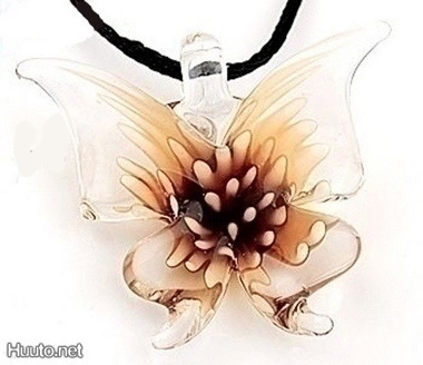 1400 .. Murano Kaunis Lampwork Taidelasi .. Kaulakoru