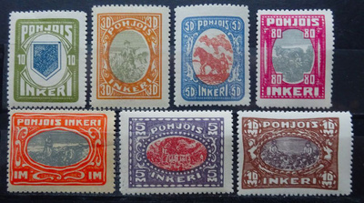 POHJOIS-INKERI 7. HYVÄ 7 KPL ** KOKO SARJA V. 1920...KATSO!