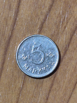 5 markkaa 1955, Suomi