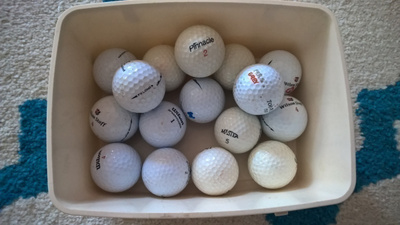 19 kpl golfpalloja yhdellä huudolla