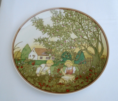 Villeroy & Boch posliini seinä- keräilylautanen kesä Ø 25cm