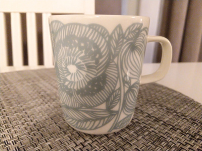 Marimekko Oiva/Kurjenpolvi-muki 6kpl +Kurjenpolvi-lautaset 6