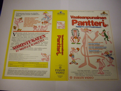 Vhs kansipaperi Fix -  VAALEANPUNAINEN PANTTERI