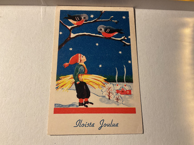 Postikortti Hyvää joulua 1940-luku