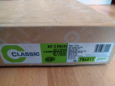 VW kytkimen asetelma Valeo 786011