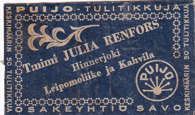 Hinnerjoki, T:nimi Julia Renfors  , Puijo     s25