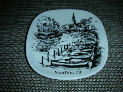 Arabia Turku Aurajoki NordVet 78  seinälautanen
