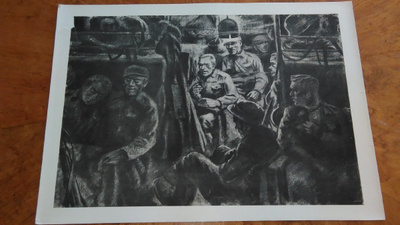 Jatkosota Kotiin Hetkeksi Sotapiirros Lindeberg 1942