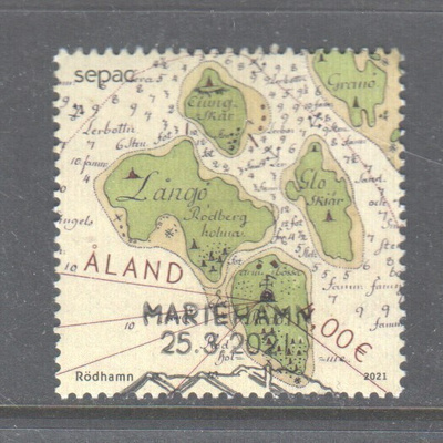 Åland 2021 4€ kartta