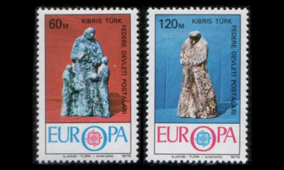 Turkki Kypros 27-8 ** Europa veistoksia (1976)