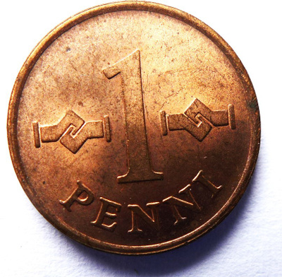 Raha Kolikko SUOMI 1 Penni 1963 Markka aika yht. 43kpl