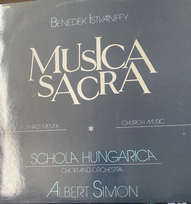 Benedek Istvanffy: Musica Sacra LP