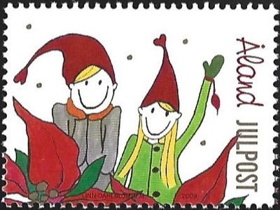 Åland 2009  Joulu  Julpost  ** LaPe 314