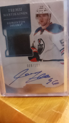RC rookie auto patch Teemu Hartikainen/199