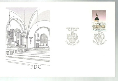 ÅLAND EPK FDC 4/1988: Jomalan kirkko