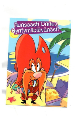 °°RUNSAASTI ONNEA SYNTYMÄPÄIVÄNÄSI!°° -KORTTI /Viiksi-Vallu