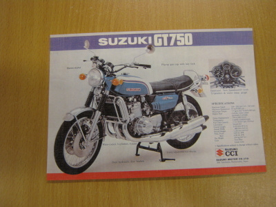 postikortti Suzuki GT750