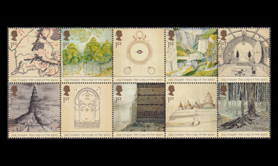 Iso-Britannia 2185-94zb ** Taru sormusten herrasta 50v (2004