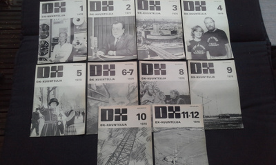 DX-KUUNTELIJA lehden 1978 koko vuosikerta (10 kpl)