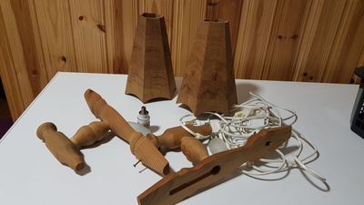 "ILLANHÄMY" Vintage "valaisin pari projekti" Oy Polaire Ab