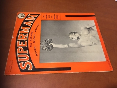 SUPERMAN THE NATIONAL PHYSICAL CULTURE AUGUST 1940 HYVÄ