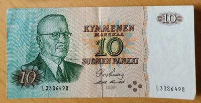 10 mk seteli, 1980