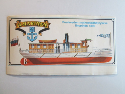 KERÄILYTARRA ILMARINEN PUULAVEDEN MATKUSTAJAHÖYRYLAIVA 1892