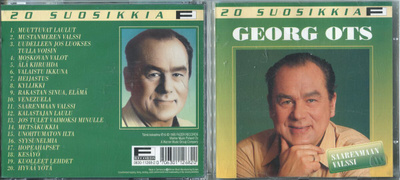 GEORG OTS . CD-LEVY . 20 SUOSIKKIA . SAARENMAAN VALSSI