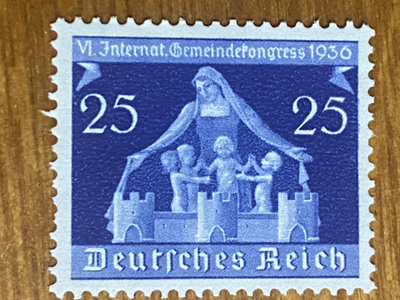 SAKSA REICH 1936 KANSAINVÄLINEN YHTEISÖKONFERENSSI MERKKI**
