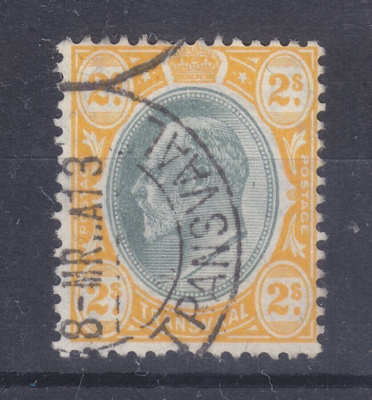 Transvaal 1904-8 2 Sh leimattuna
